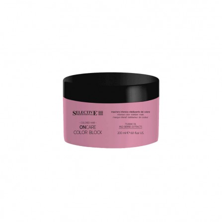 Маска за боядисана коса стабилизираща цветът на косата - Selective Professional OnCare Therapy Color Block Stabilizer Mask 200ml
